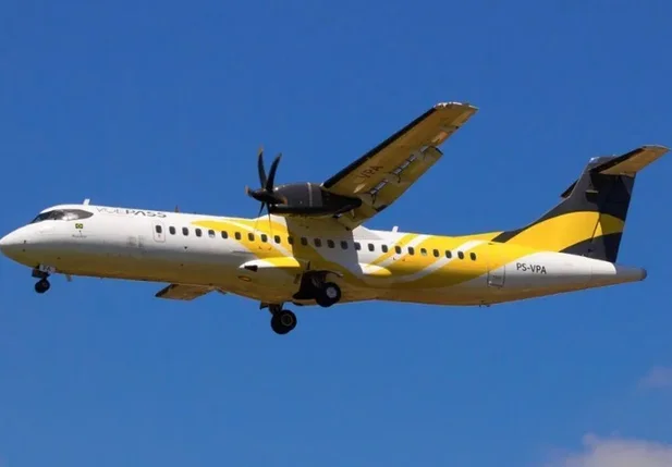 Avião modelo ATR prefixo PS-VPA