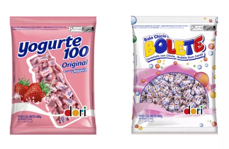 Balas da marca Dori que terão lotes recolhidos