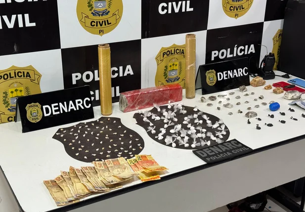 Drogas apreendidas pelo DENARC na Operação 48