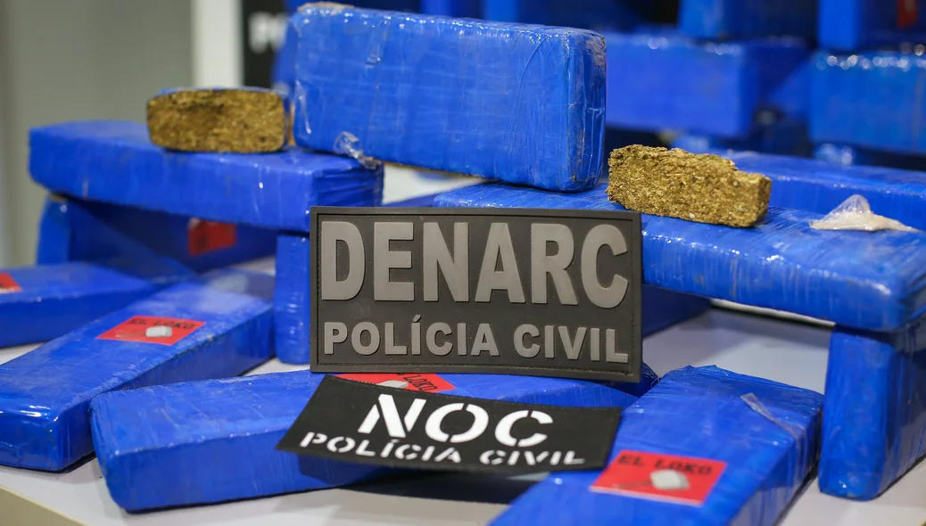 Drogas foram apreendidas na Operação 45 do Denarc