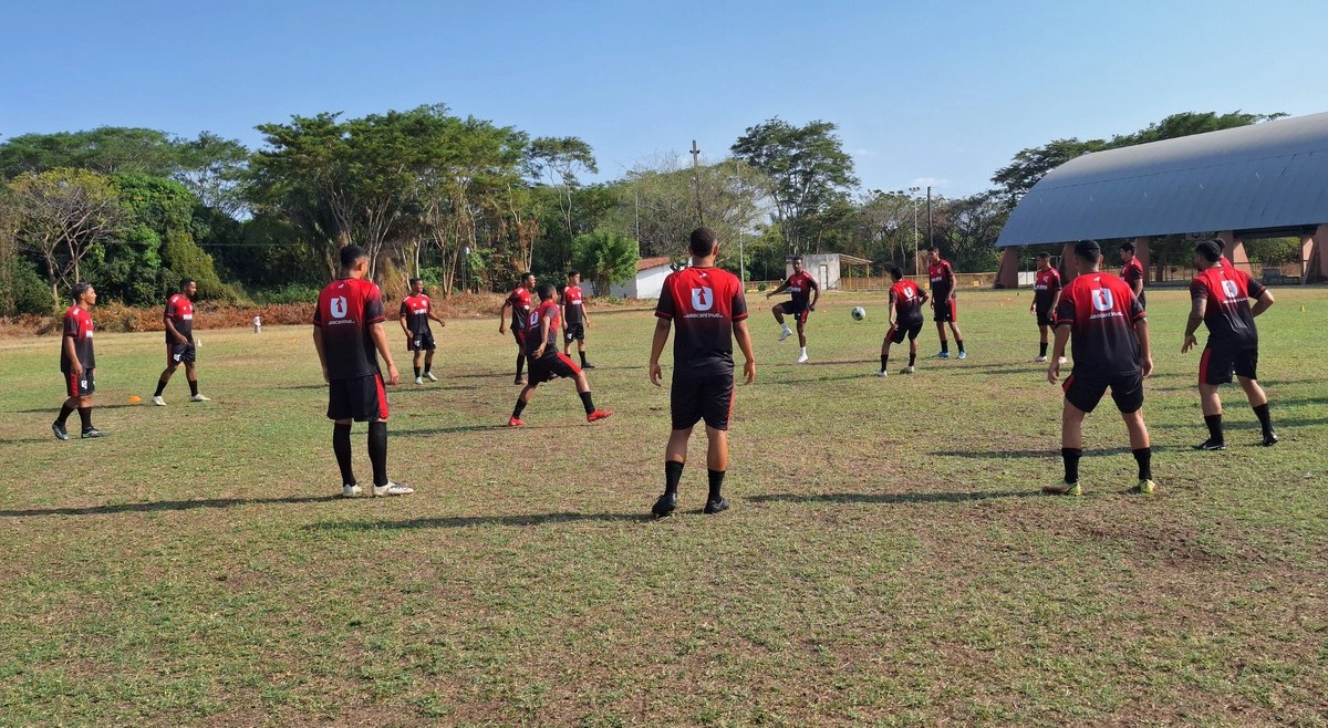 Elenco do Flamengo-PI em preparação para o Campeonato Piauiense Série B 2024