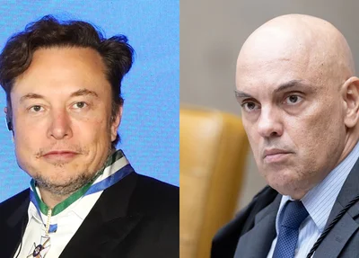 Elon Musk e Alexandre de Moraes