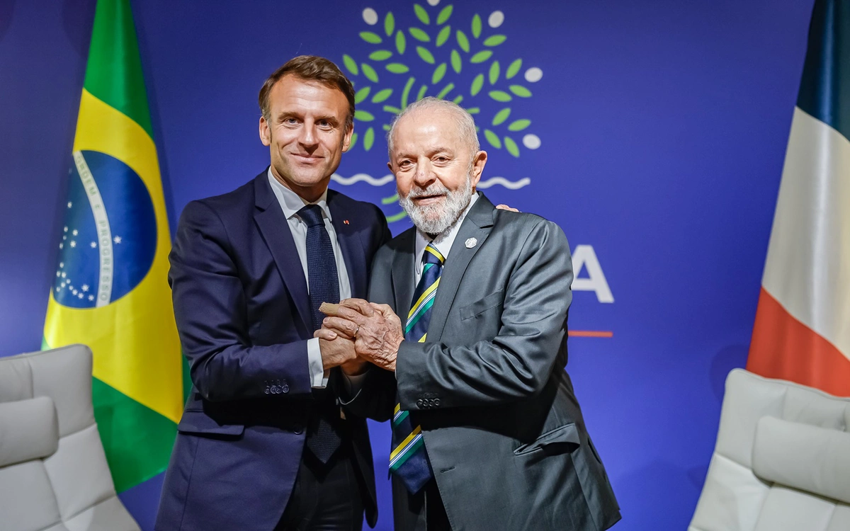Emmanuel Macron e Lula