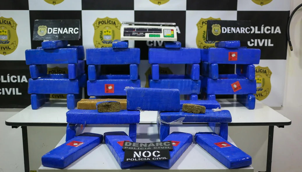 Foram apreendidos 50 quilos de maconha