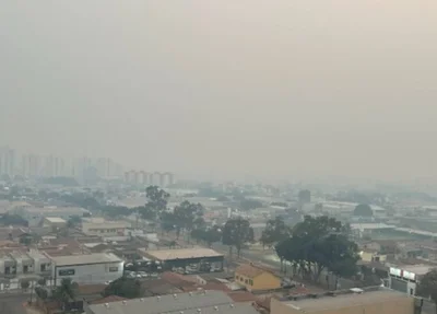 Fumaça sobre capital goiana