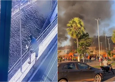 Homem ateou um coquetel molotov nas barracas