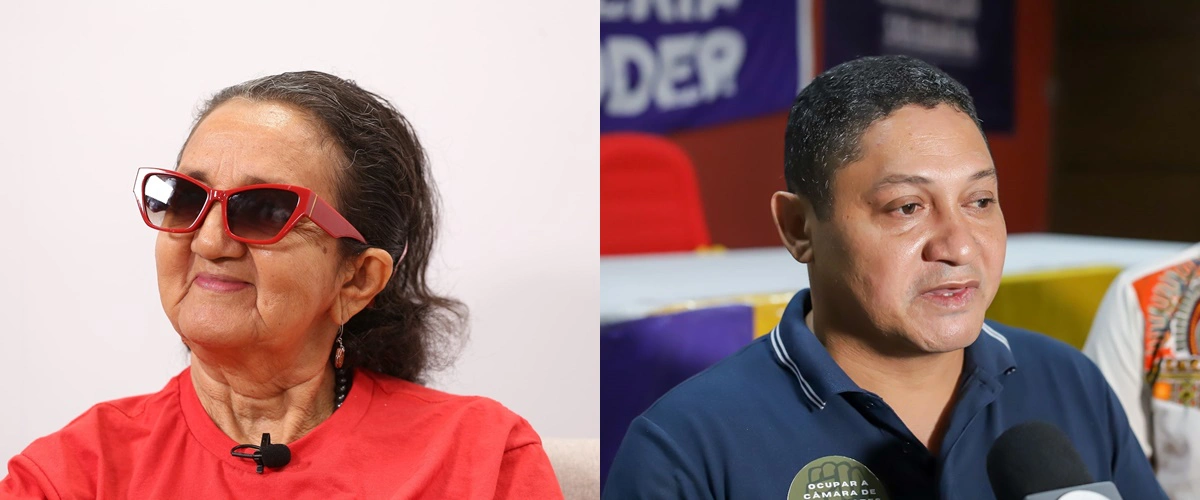 Lourdes Melo (PCO) e Francinaldo Leão (PSOL)