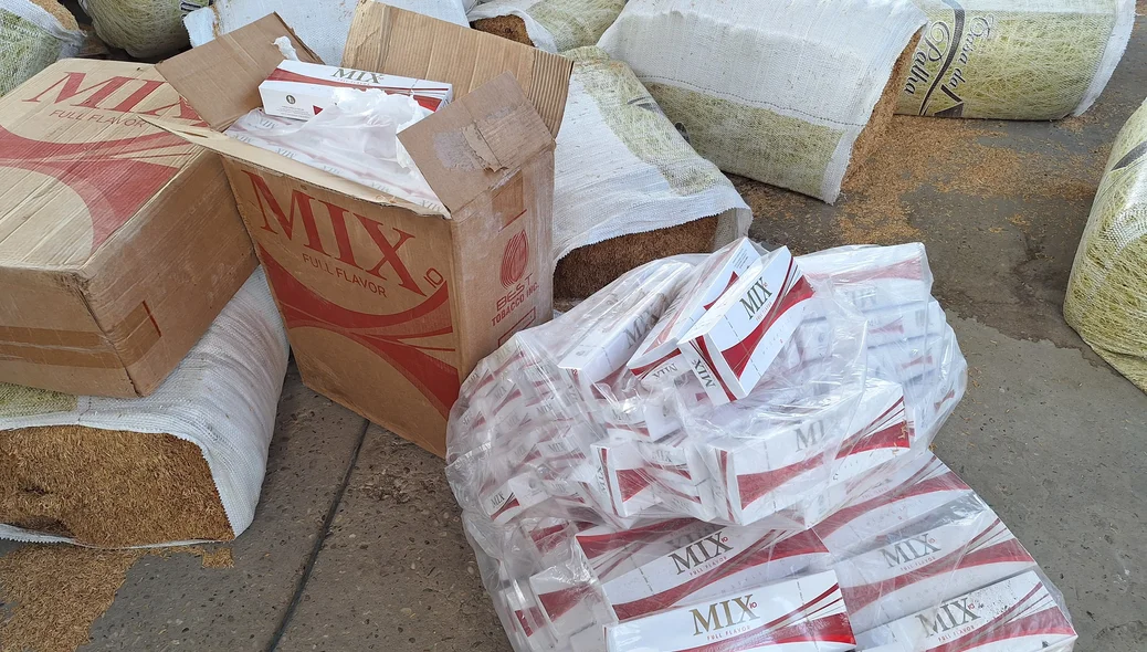 Material apreendido pela SEFAZ em conjunto com a Deccoterc