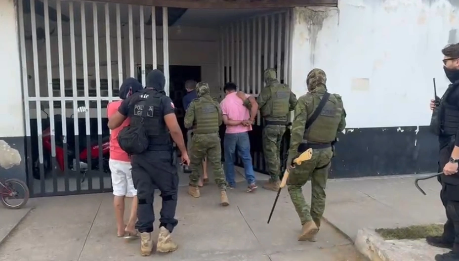 Suspeitos presos em Marabá-PA