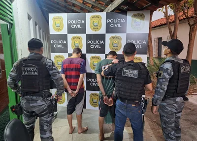 Acusados de homicídios são presos durante operação em Castelo do Piauí