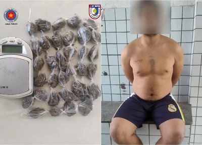 Adolescente foi apreendido com 35 invólucros de maconha