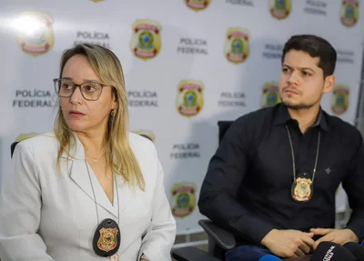 Delegada Milena Caland e delegado José Nunes
