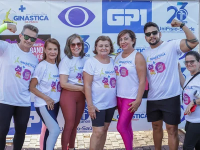 A programação incluiu aulas de ginástica e dança