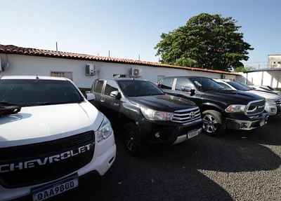 Carros de luxo apreendidos na operação
