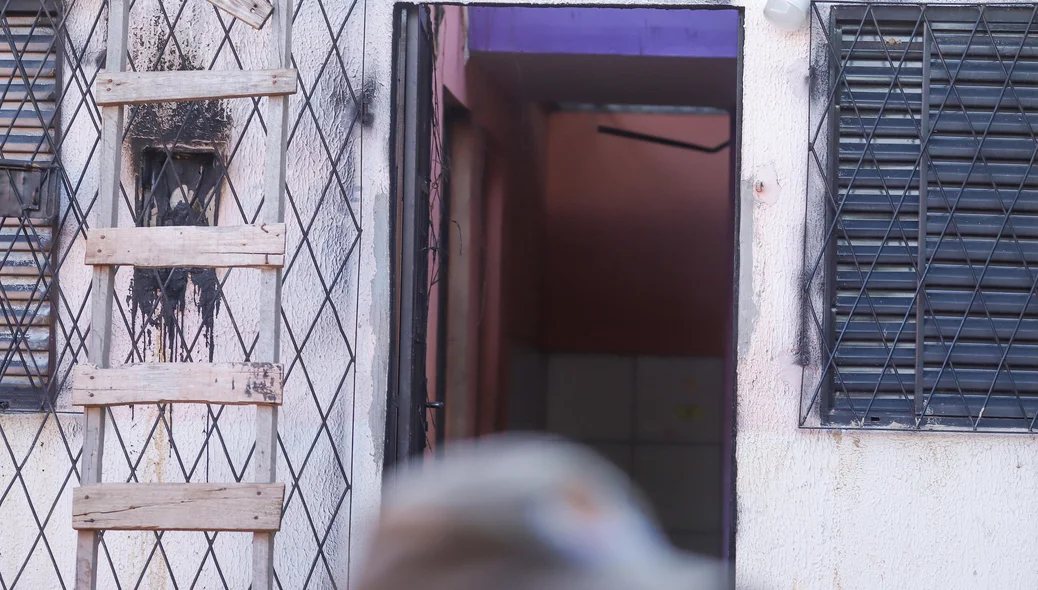 Casa onde Josennyr morreu carbonizado