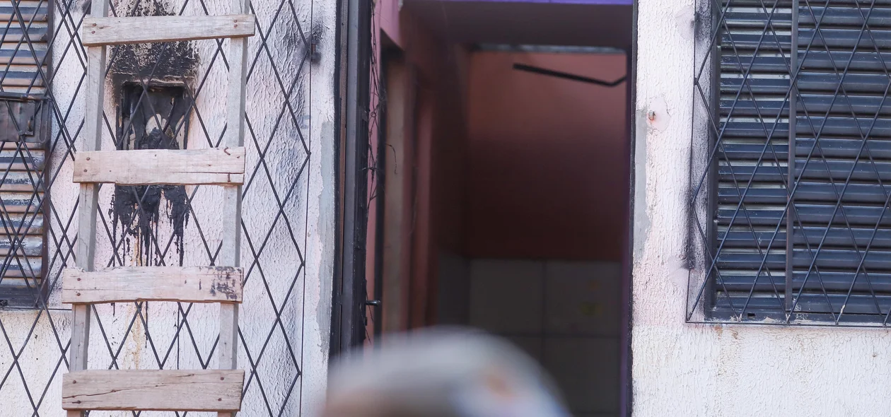 Casa onde Josennyr morreu carbonizado