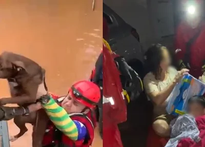 Corpo de Bombeiros realiza resgates de pessoas