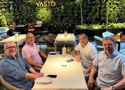 Da esquerda para a direira: João Vicente Claudino, Franzé Silva, Evaldo Gomes e Wilson Martins