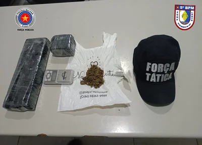Droga apreendida pela Polícia Militar
