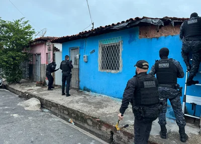 Equipes do DRACO durante operação, na manhã desta quinta-feira (16)