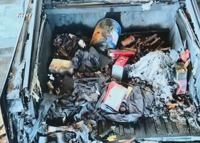 Fogos de artifício e gasolina foram usados na explosão do Tesla