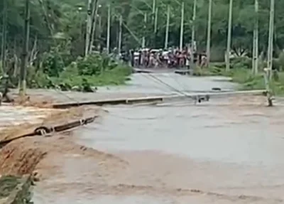 Homem morre eletrocutado após poste cair em correnteza em Picos