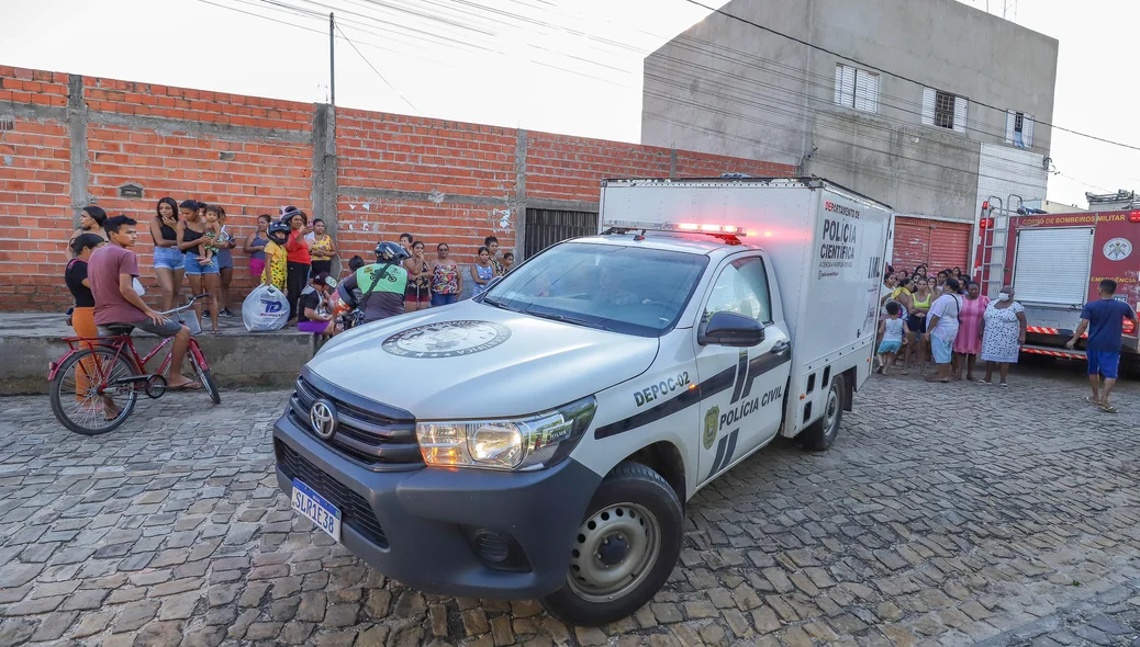 IML removeu o corpo do jovem carbonizado