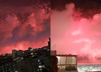 Internautas reclamam sobre queima de fogos no Rio de Janeiro