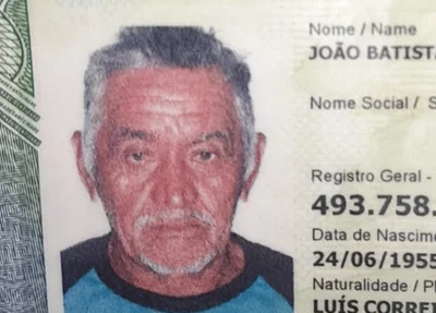 João Batista Ferreira, de 69 anos morte em Luís Correia
