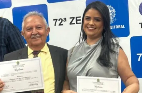 Prefeito Antonio Luís e vice-prefeita Camila Feitosa