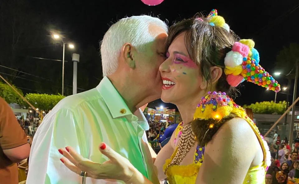 A prefeita Ivanária Sampaio e o vice-governador Themísticles