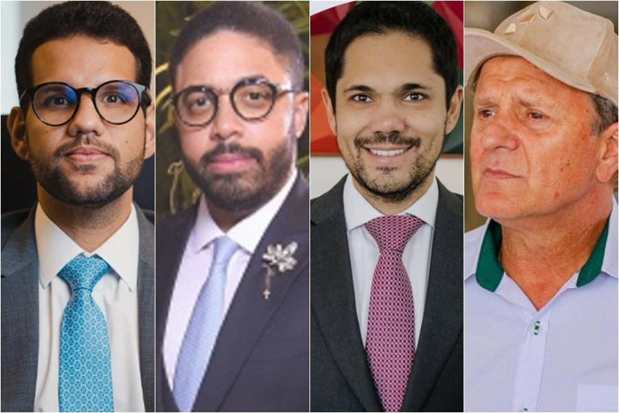Advogados Germano Coelho, Juarez Chaves, Paulo Augusto Ramos e João Antônio Franciosi (sócio diretor do Grupo Franciosi)
