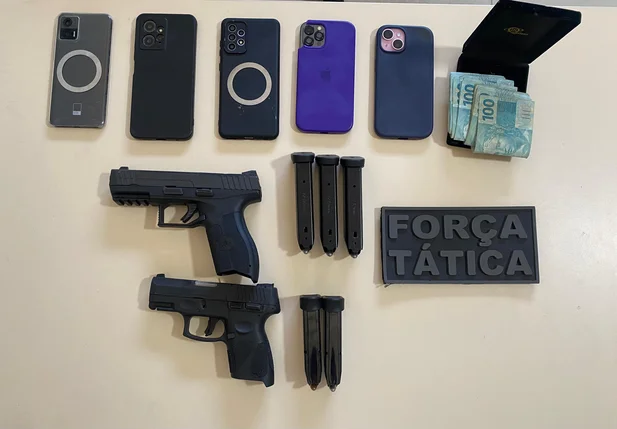Armas apreendidas