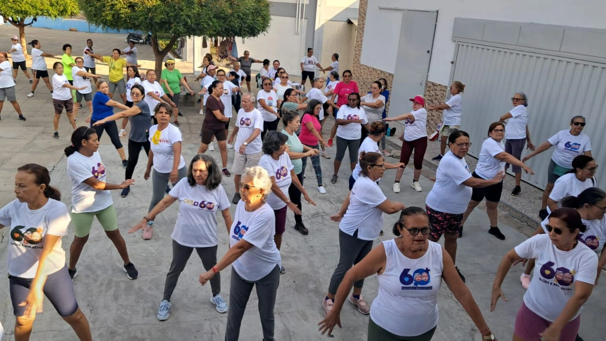 Bairro Mocambinho recebe a primeira caminhada do Projeto 60+ nesta sexta