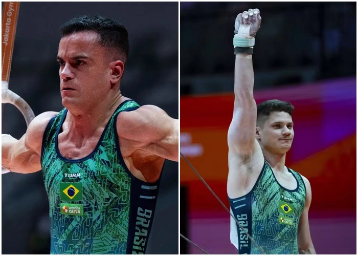 Caio Souza e Diogo Soares avançam às finais masculinas no Mundial de Ginástica Artística