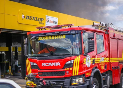 Caminhão do Corpo de Bombeiros