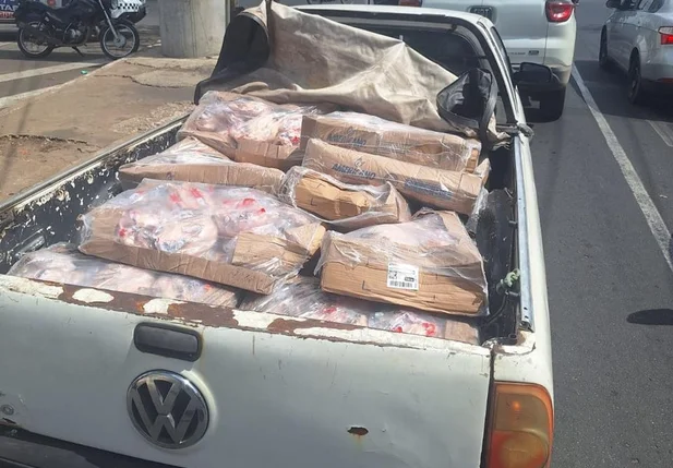 Carga de frango desviada