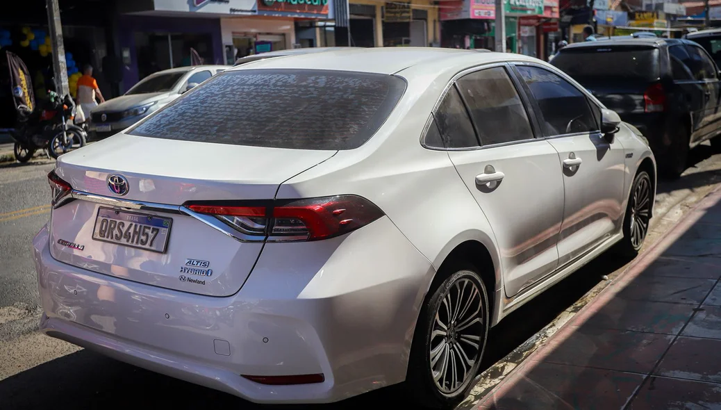 Carro apreendido na opração