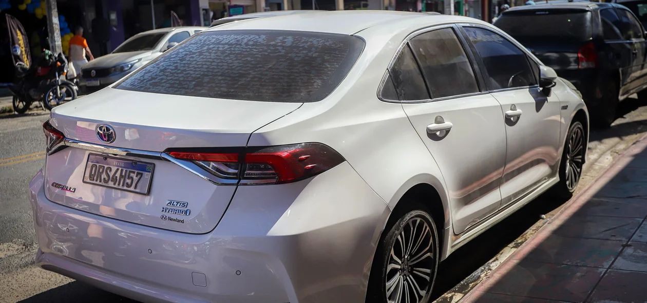 Carro apreendido na opração
