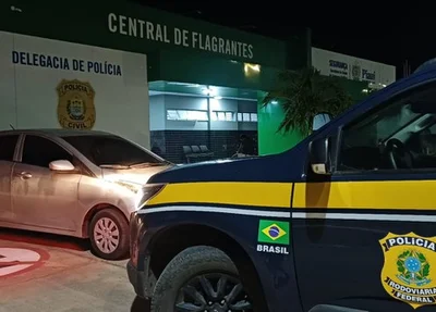 Carro recuperado pela PRF