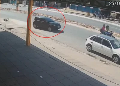 Carro utilizado por bandidos em assalto a ex-vereador e empresário em Picos