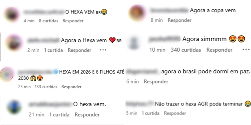 Comentários da redes sociais após Vini Jr. assumir namoro com Virgínia