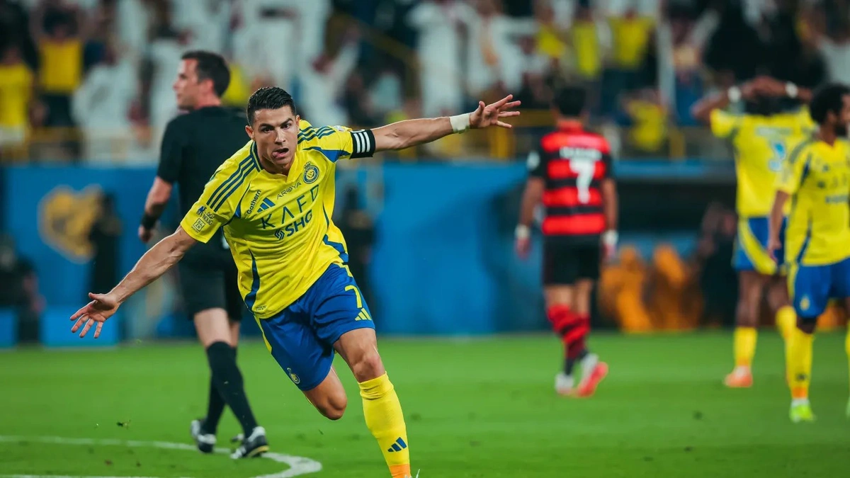Cristiano Ronaldo comemorando gol pelo Al-Nassr