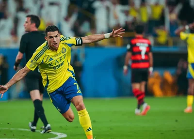 Cristiano Ronaldo comemorando gol pelo Al-Nassr