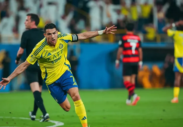 Cristiano Ronaldo comemorando gol pelo Al-Nassr