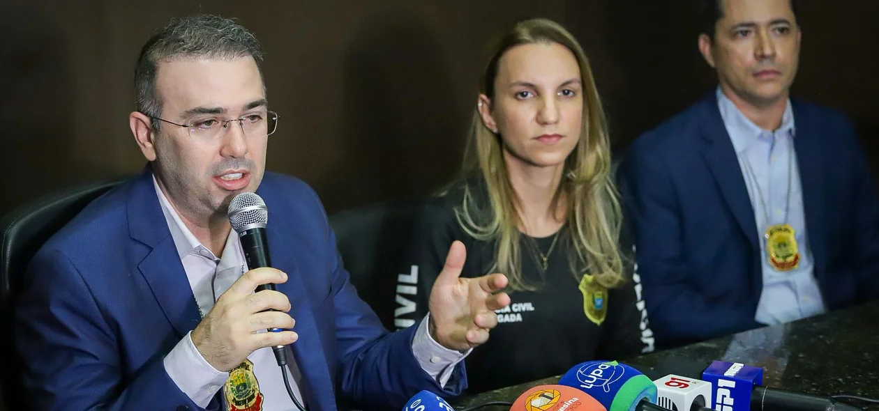 Delegados Ferdinando Martins, Bernadete Santana Gonçalves e Dennis Lustosa