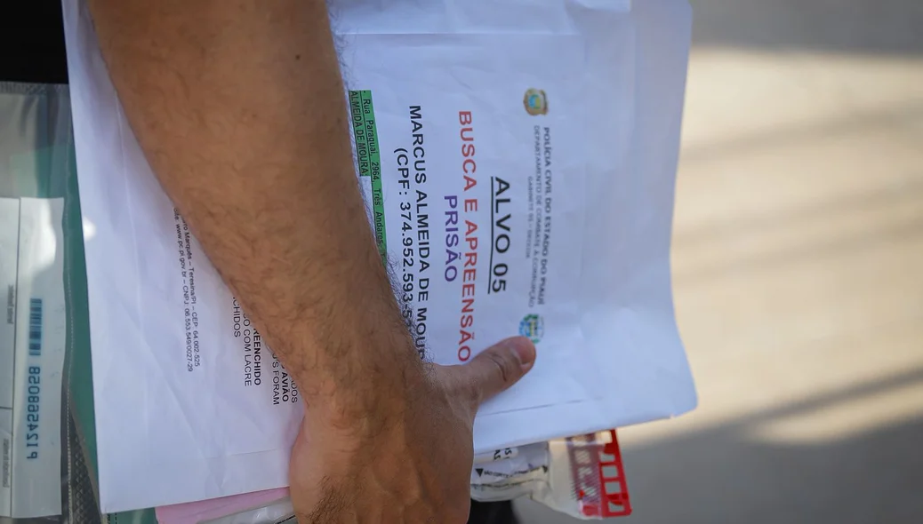 Documentos apreendidos