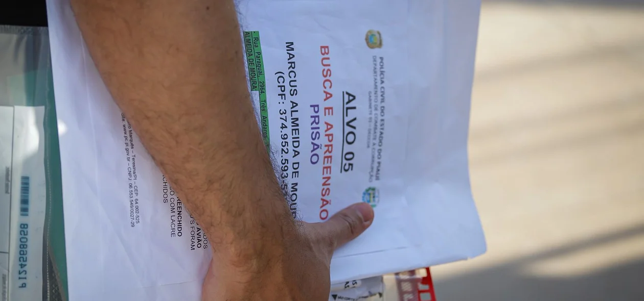 Documentos apreendidos
