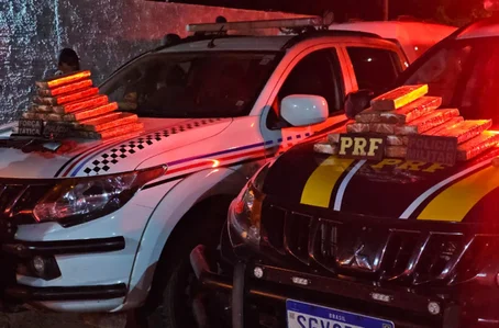 Droga apreendida com piauienses em Barra do Corda
