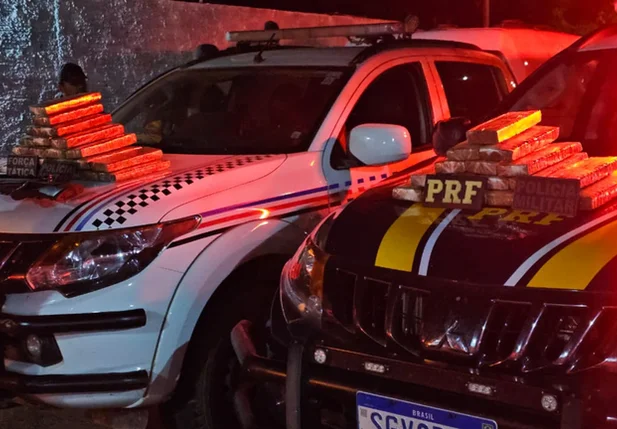 Droga apreendida com piauienses em Barra do Corda